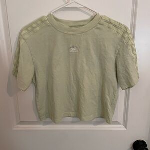 Adidas Sage Green Tee with Logo
